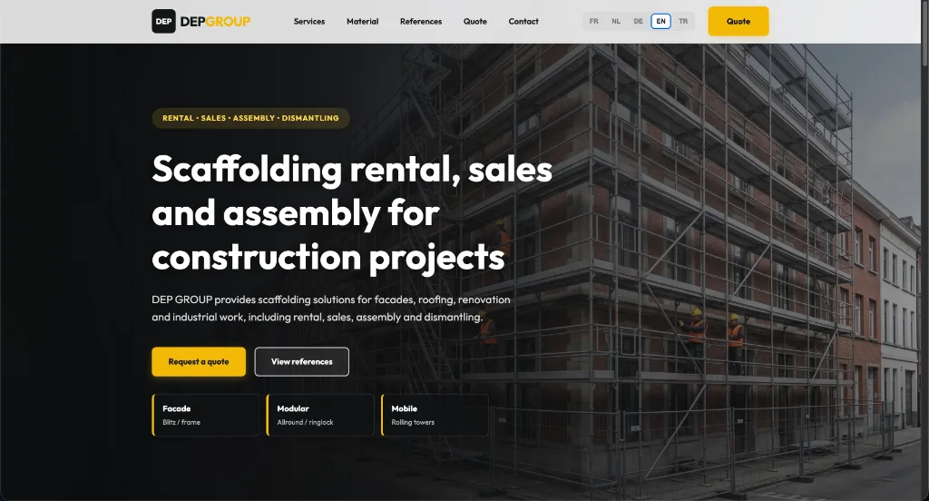 DepGroup — Echter Produktscreenshot