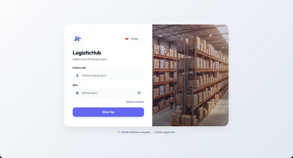 LogisticHub — Ekran produktu