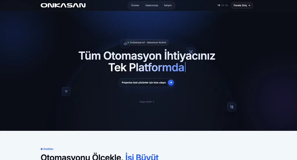 Onkasan Elektronik — Ekran produktu